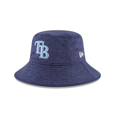 Tampa Bay Rays Gorra | New Era MLB Shadowed Stretch Bucket Hat Mexico - Azules